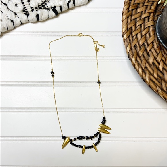 Madewell Jewelry - MADEWELL Gold | Black Beaded Medium Necklace